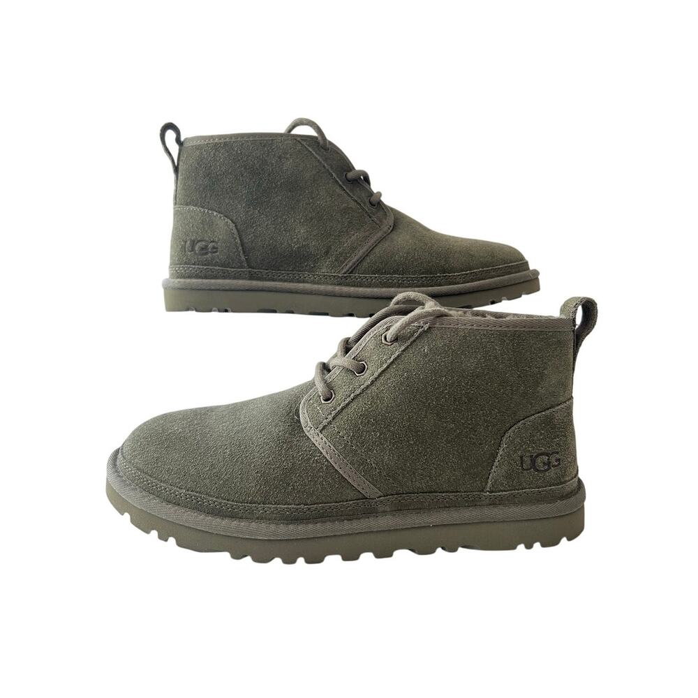 UGG Neumel Women's Sz 9 Boots Olive Green Suede Ankle Chukka Boots 1094269 NWOB